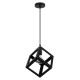 GLOBOSTAR® CUBE 00801 Μοντέρνο Κρεμαστό Φωτιστικό Οροφής με Ντουί 1 x E27 AC 220-240V IP20 - Μαύρο - Μ25 x Π25 x Υ25cm GLOBOSTAR® CUBE 00801 Μοντέρνο Κρεμαστό Φωτιστικό Οροφής με Ντουί 1 x E27 AC 220-240V IP20 - Μαύρο - Μ25 x Π25 x Υ25cm