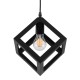 GLOBOSTAR® CUBE 00801 Μοντέρνο Κρεμαστό Φωτιστικό Οροφής με Ντουί 1 x E27 AC 220-240V IP20 - Μαύρο - Μ25 x Π25 x Υ25cm GLOBOSTAR® CUBE 00801 Μοντέρνο Κρεμαστό Φωτιστικό Οροφής με Ντουί 1 x E27 AC 220-240V IP20 - Μαύρο - Μ25 x Π25 x Υ25cm