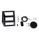 GLOBOSTAR® CUBE 00801 Μοντέρνο Κρεμαστό Φωτιστικό Οροφής με Ντουί 1 x E27 AC 220-240V IP20 - Μαύρο - Μ25 x Π25 x Υ25cm GLOBOSTAR® CUBE 00801 Μοντέρνο Κρεμαστό Φωτιστικό Οροφής με Ντουί 1 x E27 AC 220-240V IP20 - Μαύρο - Μ25 x Π25 x Υ25cm