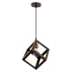 GLOBOSTAR® CUBE 00803 Μοντέρνο Κρεμαστό Φωτιστικό Οροφής με Ντουί 1 x E27 AC 220-240V IP20 - Χάλκινο Εφέ Σκουριάς - Μ25 x Π25 x Υ25cm GLOBOSTAR® CUBE 00803 Μοντέρνο Κρεμαστό Φωτιστικό Οροφής με Ντουί 1 x E27 AC 220-240V IP20 - Χάλκινο Εφέ Σκουριάς - Μ25 x Π25 x Υ25cm