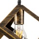 GLOBOSTAR® CUBE 00803 Μοντέρνο Κρεμαστό Φωτιστικό Οροφής με Ντουί 1 x E27 AC 220-240V IP20 - Χάλκινο Εφέ Σκουριάς - Μ25 x Π25 x Υ25cm GLOBOSTAR® CUBE 00803 Μοντέρνο Κρεμαστό Φωτιστικό Οροφής με Ντουί 1 x E27 AC 220-240V IP20 - Χάλκινο Εφέ Σκουριάς - Μ25 x Π25 x Υ25cm