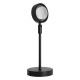 GloboStar® 00814 Επιτραπέζιο Φωτιστικό Πορτατίφ LED 12W 600lm 180° DC 5V IP20 Κίτρινο - Πορτοκαλί SUN EFFECT Μαύρο Μέταλλο με Διάφανο Πλαστικό - Μ10 x Π10 x Υ26.5cm - 2 Xρόνια Εγγύηση