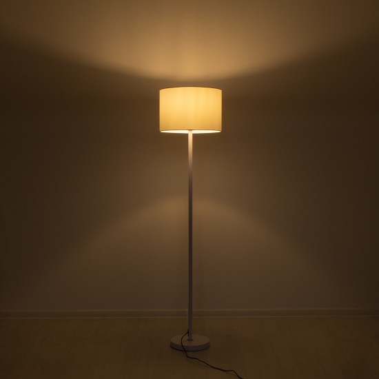 GLOBOSTAR® ASHLEY 00823 Μοντέρνο Επιδαπέδιο Φωτιστικό με Ντουί 1 x E27 AC 220-240V IP20 - Λευκό - Μ35 x Π35 x Υ145cm GLOBOSTAR® ASHLEY 00823 Μοντέρνο Επιδαπέδιο Φωτιστικό με Ντουί 1 x E27 AC 220-240V IP20 - Λευκό - Μ35 x Π35 x Υ145cm