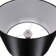 GLOBOSTAR® ASHLEY 00824 Μοντέρνο Επιδαπέδιο Φωτιστικό με Ντουί 1 x E27 AC 220-240V IP20 - Μαύρο & Μπεζ - Μ40 x Π40 x Υ145cm