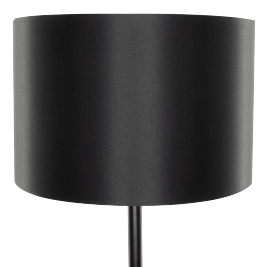 GLOBOSTAR® ASHLEY 00824 Μοντέρνο Επιδαπέδιο Φωτιστικό με Ντουί 1 x E27 AC 220-240V IP20 - Μαύρο & Μπεζ - Μ40 x Π40 x Υ145cm