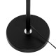 GLOBOSTAR® ASHLEY 00824 Μοντέρνο Επιδαπέδιο Φωτιστικό με Ντουί 1 x E27 AC 220-240V IP20 - Μαύρο & Μπεζ - Μ40 x Π40 x Υ145cm