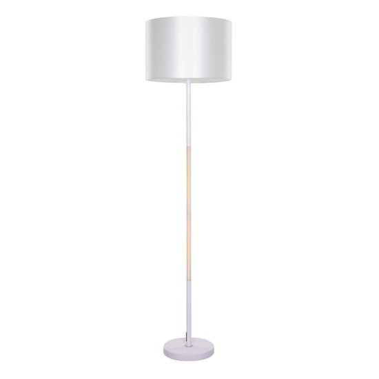 GLOBOSTAR® ASHLEY 00826 Μοντέρνο Επιδαπέδιο Φωτιστικό με Ντουί 1 x E27 AC 220-240V IP20 - Λευκό & Μπεζ - Μ40 x Π40 x Υ145cm GLOBOSTAR® ASHLEY 00826 Μοντέρνο Επιδαπέδιο Φωτιστικό με Ντουί 1 x E27 AC 220-240V IP20 - Λευκό & Μπεζ - Μ40 x Π40 x Υ145cm
