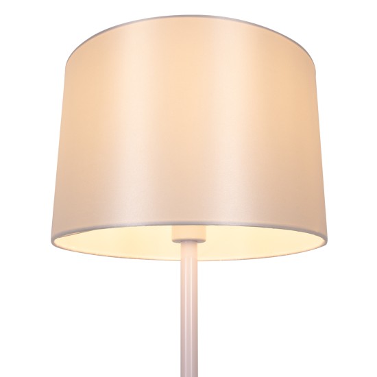 GLOBOSTAR® ASHLEY 00826 Μοντέρνο Επιδαπέδιο Φωτιστικό με Ντουί 1 x E27 AC 220-240V IP20 - Λευκό & Μπεζ - Μ40 x Π40 x Υ145cm GLOBOSTAR® ASHLEY 00826 Μοντέρνο Επιδαπέδιο Φωτιστικό με Ντουί 1 x E27 AC 220-240V IP20 - Λευκό & Μπεζ - Μ40 x Π40 x Υ145cm