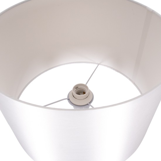 GLOBOSTAR® ASHLEY 00826 Μοντέρνο Επιδαπέδιο Φωτιστικό με Ντουί 1 x E27 AC 220-240V IP20 - Λευκό & Μπεζ - Μ40 x Π40 x Υ145cm GLOBOSTAR® ASHLEY 00826 Μοντέρνο Επιδαπέδιο Φωτιστικό με Ντουί 1 x E27 AC 220-240V IP20 - Λευκό & Μπεζ - Μ40 x Π40 x Υ145cm