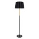GLOBOSTAR® CEDAR 00827 Μοντέρνο Επιδαπέδιο Φωτιστικό με Ντουί 1 x E27 AC 220-240V IP20 - Μαύρο & Μπεζ - Μ40 x Π40 x Υ148cm