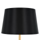 GLOBOSTAR® CEDAR 00827 Μοντέρνο Επιδαπέδιο Φωτιστικό με Ντουί 1 x E27 AC 220-240V IP20 - Μαύρο & Μπεζ - Μ40 x Π40 x Υ148cm