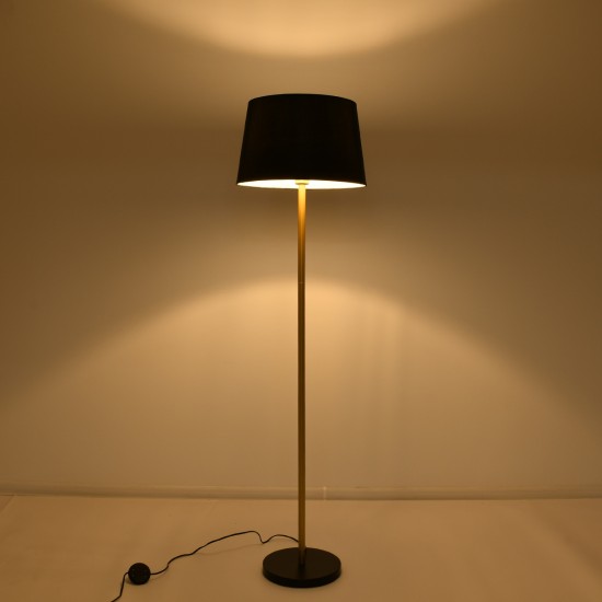 GLOBOSTAR® CEDAR 00829 Μοντέρνο Επιδαπέδιο Φωτιστικό με Ντουί 1 x E27 AC 220-240V IP20 - Μαύρο & Χρυσό - Μ40 x Π40 x Υ148cm GLOBOSTAR® CEDAR 00829 Μοντέρνο Επιδαπέδιο Φωτιστικό με Ντουί 1 x E27 AC 220-240V IP20 - Μαύρο & Χρυσό - Μ40 x Π40 x Υ148cm