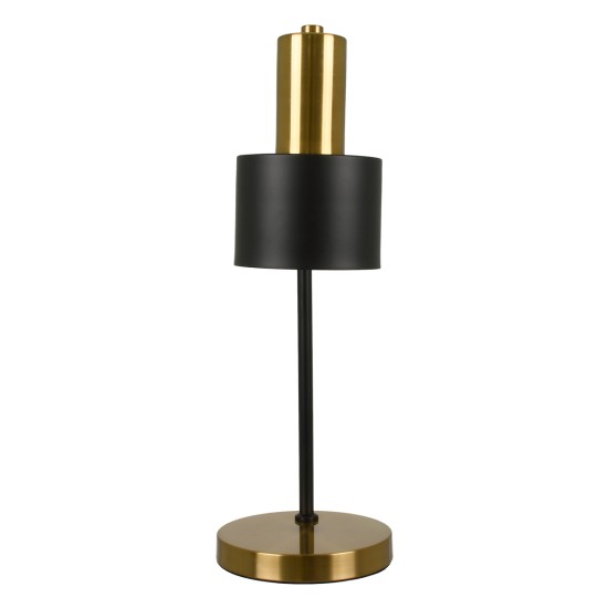 GLOBOSTAR® LETO 00835 Μοντέρνο Επιτραπέζιο Φωτιστικό Πορτατίφ με Ντουί 1 x E27 AC 220-240V IP20 - Μαύρο & Χρυσό - Μ18 x Π18 x Υ50.5cm GLOBOSTAR® LETO 00835 Μοντέρνο Επιτραπέζιο Φωτιστικό Πορτατίφ με Ντουί 1 x E27 AC 220-240V IP20 - Μαύρο & Χρυσό - Μ18 x Π18 x Υ50.5cm