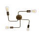 GLOBOSTAR® LIBERTA 00839 Μοντέρνο Φωτιστικό Οροφής με Ντουί 4 x E27 AC 220-240V IP20 - Χάλκινο - Μ44.5 x Π44.5 x Υ12cm GLOBOSTAR® LIBERTA 00839 Μοντέρνο Φωτιστικό Οροφής με Ντουί 4 x E27 AC 220-240V IP20 - Χάλκινο - Μ44.5 x Π44.5 x Υ12cm