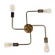 GLOBOSTAR® LIBERTA 00839 Μοντέρνο Φωτιστικό Οροφής με Ντουί 4 x E27 AC 220-240V IP20 - Χάλκινο - Μ44.5 x Π44.5 x Υ12cm GLOBOSTAR® LIBERTA 00839 Μοντέρνο Φωτιστικό Οροφής με Ντουί 4 x E27 AC 220-240V IP20 - Χάλκινο - Μ44.5 x Π44.5 x Υ12cm