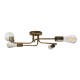 GLOBOSTAR® LIBERTA 00839 Μοντέρνο Φωτιστικό Οροφής με Ντουί 4 x E27 AC 220-240V IP20 - Χάλκινο - Μ44.5 x Π44.5 x Υ12cm GLOBOSTAR® LIBERTA 00839 Μοντέρνο Φωτιστικό Οροφής με Ντουί 4 x E27 AC 220-240V IP20 - Χάλκινο - Μ44.5 x Π44.5 x Υ12cm