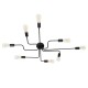 GLOBOSTAR® LIBERTA 00840 Μοντέρνο Φωτιστικό Οροφής με Ντουί 8 x E27 AC 220-240V IP20 - Μαύρο - Μ102 x Π72 x Υ10.5cm GLOBOSTAR® LIBERTA 00840 Μοντέρνο Φωτιστικό Οροφής με Ντουί 8 x E27 AC 220-240V IP20 - Μαύρο - Μ102 x Π72 x Υ10.5cm