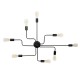 GLOBOSTAR® LIBERTA 00840 Μοντέρνο Φωτιστικό Οροφής με Ντουί 8 x E27 AC 220-240V IP20 - Μαύρο - Μ102 x Π72 x Υ10.5cm GLOBOSTAR® LIBERTA 00840 Μοντέρνο Φωτιστικό Οροφής με Ντουί 8 x E27 AC 220-240V IP20 - Μαύρο - Μ102 x Π72 x Υ10.5cm