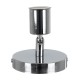 GLOBOSTAR® SARA 00844 Μοντέρνο Φωτιστικό Οροφής με Ντουί 1 x E27 AC 220-240V IP20 - Ασημί - Μ10 x Π10 x Υ10.3cm