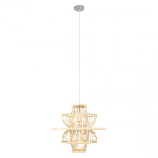 GLOBOSTAR® BALI 00861 Boho Κρεμαστό Φωτιστικό Οροφής με Ντουί 1 x E27 AC 220-240V IP20 - Μπεζ - Μ45 x Π45 x Υ42.5cm GLOBOSTAR® BALI 00861 Boho Κρεμαστό Φωτιστικό Οροφής με Ντουί 1 x E27 AC 220-240V IP20 - Μπεζ - Μ45 x Π45 x Υ42.5cm