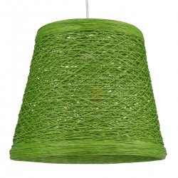 GLOBOSTAR® PLAYROOM 00864 Vintage Κρεμαστό Φωτιστικό Οροφής με Ντουί 1 x E27 AC 220-240V IP20 - Πράσινο - Μ32 x Π32 x Υ27cm