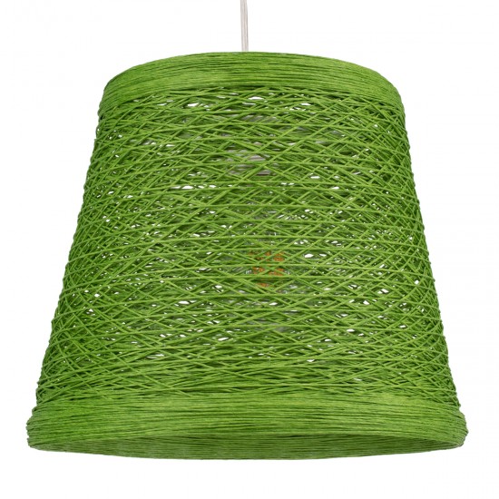 GLOBOSTAR® PLAYROOM 00864 Vintage Κρεμαστό Φωτιστικό Οροφής με Ντουί 1 x E27 AC 220-240V IP20 - Πράσινο - Μ32 x Π32 x Υ27cm GLOBOSTAR® PLAYROOM 00864 Vintage Κρεμαστό Φωτιστικό Οροφής με Ντουί 1 x E27 AC 220-240V IP20 - Πράσινο - Μ32 x Π32 x Υ27cm