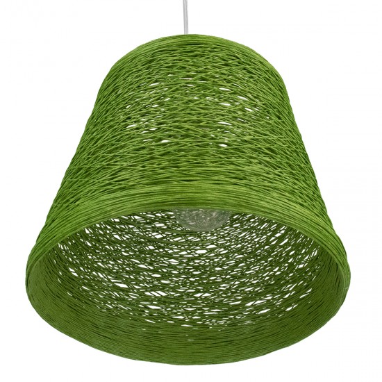 GLOBOSTAR® PLAYROOM 00864 Vintage Κρεμαστό Φωτιστικό Οροφής με Ντουί 1 x E27 AC 220-240V IP20 - Πράσινο - Μ32 x Π32 x Υ27cm GLOBOSTAR® PLAYROOM 00864 Vintage Κρεμαστό Φωτιστικό Οροφής με Ντουί 1 x E27 AC 220-240V IP20 - Πράσινο - Μ32 x Π32 x Υ27cm