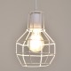 GLOBOSTAR® CAGE 00867 Vintage Κρεμαστό Φωτιστικό Οροφής με Ντουί 1 x E27 AC 220-240V IP20 - Λευκό - Μ15 x Π15 x Υ22cm GLOBOSTAR® CAGE 00867 Vintage Κρεμαστό Φωτιστικό Οροφής με Ντουί 1 x E27 AC 220-240V IP20 - Λευκό - Μ15 x Π15 x Υ22cm