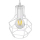 GLOBOSTAR® CAGE 00867 Vintage Κρεμαστό Φωτιστικό Οροφής με Ντουί 1 x E27 AC 220-240V IP20 - Λευκό - Μ15 x Π15 x Υ22cm GLOBOSTAR® CAGE 00867 Vintage Κρεμαστό Φωτιστικό Οροφής με Ντουί 1 x E27 AC 220-240V IP20 - Λευκό - Μ15 x Π15 x Υ22cm