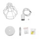 GLOBOSTAR® CAGE 00867 Vintage Κρεμαστό Φωτιστικό Οροφής με Ντουί 1 x E27 AC 220-240V IP20 - Λευκό - Μ15 x Π15 x Υ22cm GLOBOSTAR® CAGE 00867 Vintage Κρεμαστό Φωτιστικό Οροφής με Ντουί 1 x E27 AC 220-240V IP20 - Λευκό - Μ15 x Π15 x Υ22cm