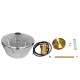 GLOBOSTAR® AMARIS 00873 Μοντέρνο Κρεμαστό Φωτιστικό Οροφής με Ντουί 1 x E27 AC 220-240V IP20 - Χρυσό & Μαύρο Φιμέ - Μ30 x Π30 x Y22cm