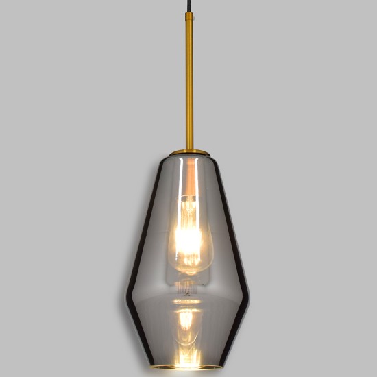 GLOBOSTAR® AMARIS 00874 Μοντέρνο Κρεμαστό Φωτιστικό Οροφής με Ντουί 1 x E27 AC 220-240V IP20 - Χρυσό & Μαύρο Φιμέ - Μ17 x Π17 x Υ30cm GLOBOSTAR® AMARIS 00874 Μοντέρνο Κρεμαστό Φωτιστικό Οροφής με Ντουί 1 x E27 AC 220-240V IP20 - Χρυσό & Μαύρο Φιμέ - Μ17 x Π17 x Υ30cm