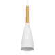 GLOBOSTAR® DILLON 00876 Μοντέρνο Κρεμαστό Φωτιστικό Οροφής με Ντουί 1 x E27 AC 220-240V IP20 - Λευκό & Μπεζ - Μ11 x Π11 x Υ36cm GLOBOSTAR® DILLON 00876 Μοντέρνο Κρεμαστό Φωτιστικό Οροφής με Ντουί 1 x E27 AC 220-240V IP20 - Λευκό & Μπεζ - Μ11 x Π11 x Υ36cm