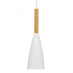 GLOBOSTAR® DILLON 00876 Μοντέρνο Κρεμαστό Φωτιστικό Οροφής με Ντουί 1 x E27 AC 220-240V IP20 - Λευκό & Μπεζ - Μ11 x Π11 x Υ36cm GLOBOSTAR® DILLON 00876 Μοντέρνο Κρεμαστό Φωτιστικό Οροφής με Ντουί 1 x E27 AC 220-240V IP20 - Λευκό & Μπεζ - Μ11 x Π11 x Υ36cm