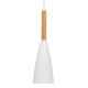 GLOBOSTAR® DILLON 00876 Μοντέρνο Κρεμαστό Φωτιστικό Οροφής με Ντουί 1 x E27 AC 220-240V IP20 - Λευκό & Μπεζ - Μ11 x Π11 x Υ36cm GLOBOSTAR® DILLON 00876 Μοντέρνο Κρεμαστό Φωτιστικό Οροφής με Ντουί 1 x E27 AC 220-240V IP20 - Λευκό & Μπεζ - Μ11 x Π11 x Υ36cm