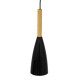 GLOBOSTAR® DILLON 00877 Μοντέρνο Κρεμαστό Φωτιστικό Οροφής με Ντουί 1 x E27 AC 220-240V IP20 - Μαύρο - Μ11 x Π11 x Υ36cm