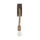 GLOBOSTAR® KENSI 00878 Boho Φωτιστικό Τοίχου - Απλίκα με Ντουί 1 x E27 AC 220-240V IP20 - Καφέ & Μπεζ - Μ7 x Π15 x Υ38cm GLOBOSTAR® KENSI 00878 Boho Φωτιστικό Τοίχου - Απλίκα με Ντουί 1 x E27 AC 220-240V IP20 - Καφέ & Μπεζ - Μ7 x Π15 x Υ38cm