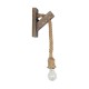 GLOBOSTAR® KENSI 00878 Boho Φωτιστικό Τοίχου - Απλίκα με Ντουί 1 x E27 AC 220-240V IP20 - Καφέ & Μπεζ - Μ7 x Π15 x Υ38cm GLOBOSTAR® KENSI 00878 Boho Φωτιστικό Τοίχου - Απλίκα με Ντουί 1 x E27 AC 220-240V IP20 - Καφέ & Μπεζ - Μ7 x Π15 x Υ38cm