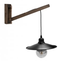 GLOBOSTAR® JONAS 00882 Vintage Φωτιστικό Τοίχου - Απλίκα με Ντουί 1 x E27 AC 220-240V IP20 - Καφέ & Μαύρο - Μ26 x Π50 x Υ50cm GLOBOSTAR® JONAS 00882 Vintage Φωτιστικό Τοίχου - Απλίκα με Ντουί 1 x E27 AC 220-240V IP20 - Καφέ & Μαύρο - Μ26 x Π50 x Υ50cm