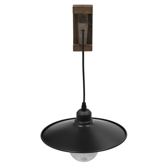GLOBOSTAR® JONAS 00882 Vintage Φωτιστικό Τοίχου - Απλίκα με Ντουί 1 x E27 AC 220-240V IP20 - Καφέ & Μαύρο - Μ26 x Π50 x Υ50cm GLOBOSTAR® JONAS 00882 Vintage Φωτιστικό Τοίχου - Απλίκα με Ντουί 1 x E27 AC 220-240V IP20 - Καφέ & Μαύρο - Μ26 x Π50 x Υ50cm