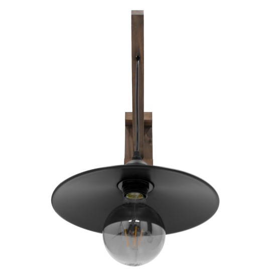 GLOBOSTAR® JONAS 00882 Vintage Φωτιστικό Τοίχου - Απλίκα με Ντουί 1 x E27 AC 220-240V IP20 - Καφέ & Μαύρο - Μ26 x Π50 x Υ50cm GLOBOSTAR® JONAS 00882 Vintage Φωτιστικό Τοίχου - Απλίκα με Ντουί 1 x E27 AC 220-240V IP20 - Καφέ & Μαύρο - Μ26 x Π50 x Υ50cm