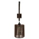 GLOBOSTAR® CASTI 00887 Boho Φωτιστικό Τοίχου - Απλίκα με Ντουί 1 x E27 AC 220-240V IP20 - Καφέ - Μ18 x Π30 x Υ75cm