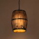 GLOBOSTAR® BARREL 00890 Vintage Κρεμαστό Φωτιστικό Οροφής με Ντουί 1 x E27 AC 220-240V IP20 - Kαφέ - Μ24 x Π24 x Υ30cm GLOBOSTAR® BARREL 00890 Vintage Κρεμαστό Φωτιστικό Οροφής με Ντουί 1 x E27 AC 220-240V IP20 - Kαφέ - Μ24 x Π24 x Υ30cm