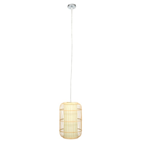 GLOBOSTAR® HIBISCUS 00893 Boho Κρεμαστό Φωτιστικό Οροφής με Ντουί 1 x E27 AC 220-240V IP20 - Μπεζ - Μ26 x Π26 x Υ38cm GLOBOSTAR® HIBISCUS 00893 Boho Κρεμαστό Φωτιστικό Οροφής με Ντουί 1 x E27 AC 220-240V IP20 - Μπεζ - Μ26 x Π26 x Υ38cm