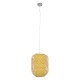 GLOBOSTAR® MAURITIUS 00899 Boho Κρεμαστό Φωτιστικό Οροφής με Ντουί 1 x E27 AC 220-240V IP20 - Μπεζ - Μ30 x Π30 x Υ40cm