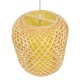 GLOBOSTAR® MAURITIUS 00899 Boho Κρεμαστό Φωτιστικό Οροφής με Ντουί 1 x E27 AC 220-240V IP20 - Μπεζ - Μ30 x Π30 x Υ40cm