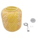 GLOBOSTAR® MAURITIUS 00899 Boho Κρεμαστό Φωτιστικό Οροφής με Ντουί 1 x E27 AC 220-240V IP20 - Μπεζ - Μ30 x Π30 x Υ40cm