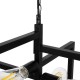 GLOBOSTAR® LOOP 00904 Μοντέρνο Κρεμαστό Φωτιστικό Οροφής με Ντουί 4 x E27 AC 220-240V IP20 - Μαύρο - Μ52 x Π52 x Υ45cm GLOBOSTAR® LOOP 00904 Μοντέρνο Κρεμαστό Φωτιστικό Οροφής με Ντουί 4 x E27 AC 220-240V IP20 - Μαύρο - Μ52 x Π52 x Υ45cm