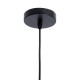 GLOBOSTAR® SHADE 00906 Μοντέρνο Κρεμαστό Φωτιστικό Οροφής με Ντουί 1 x E27 AC 220-240V IP20 - Μαύρο & Μπεζ - Μ23 x Π23 x Υ22cm