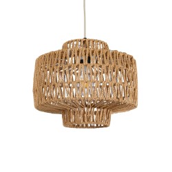GLOBOSTAR® JENSON 00909 Boho Κρεμαστό Φωτιστικό Οροφής με Ντουί 1 x E27 AC 220-240V IP20 - Μπεζ - Μ33 x Π33 x Υ28cm GLOBOSTAR® JENSON 00909 Boho Κρεμαστό Φωτιστικό Οροφής με Ντουί 1 x E27 AC 220-240V IP20 - Μπεζ - Μ33 x Π33 x Υ28cm